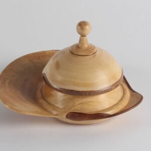 Whimsical Podocarpus Container with Lid